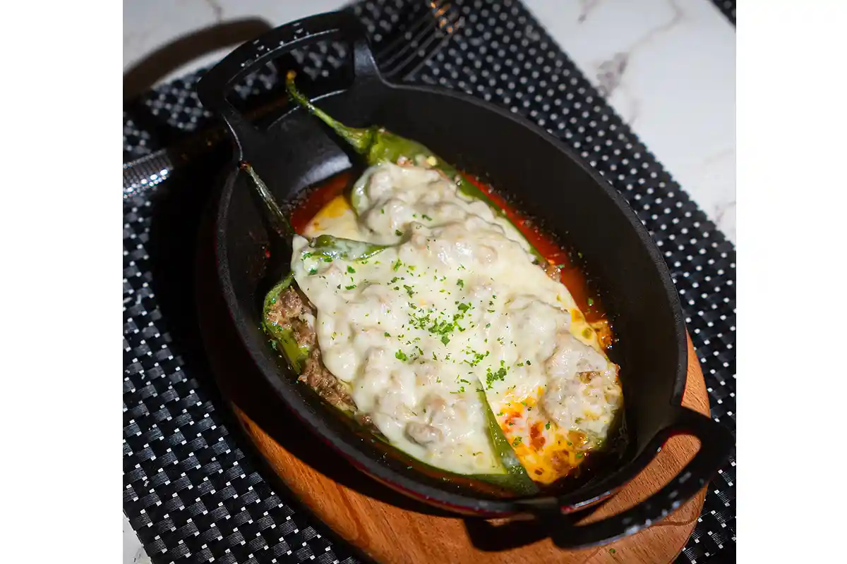 Italian long hot peppers at Carbonara