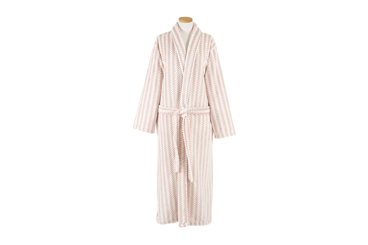 Bubble stripe robe