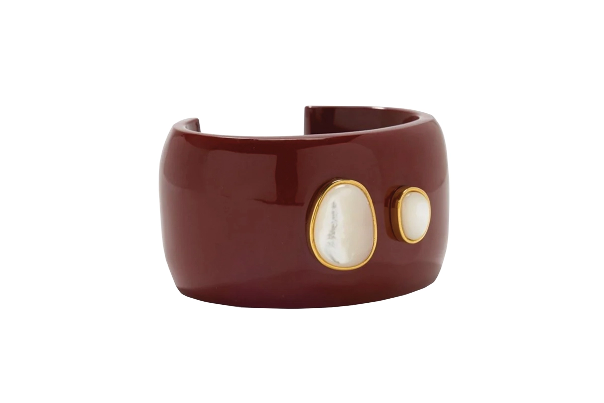 Lanna cuff in pearl brown