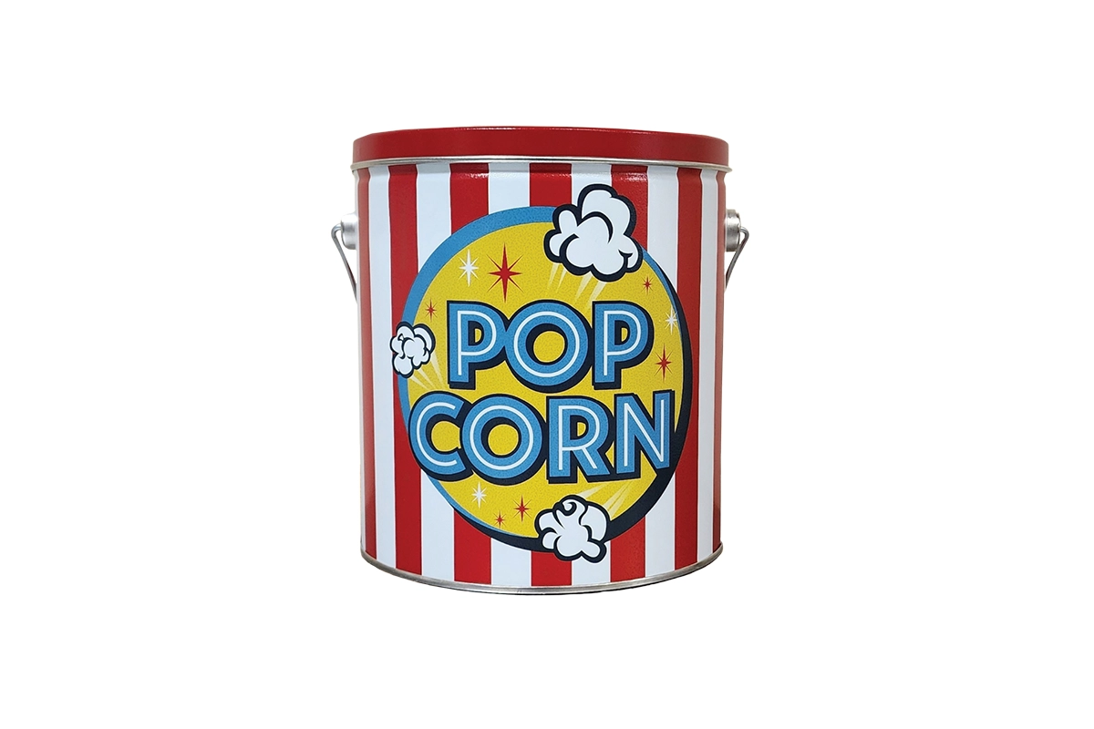 1-gallon tin of popcorn