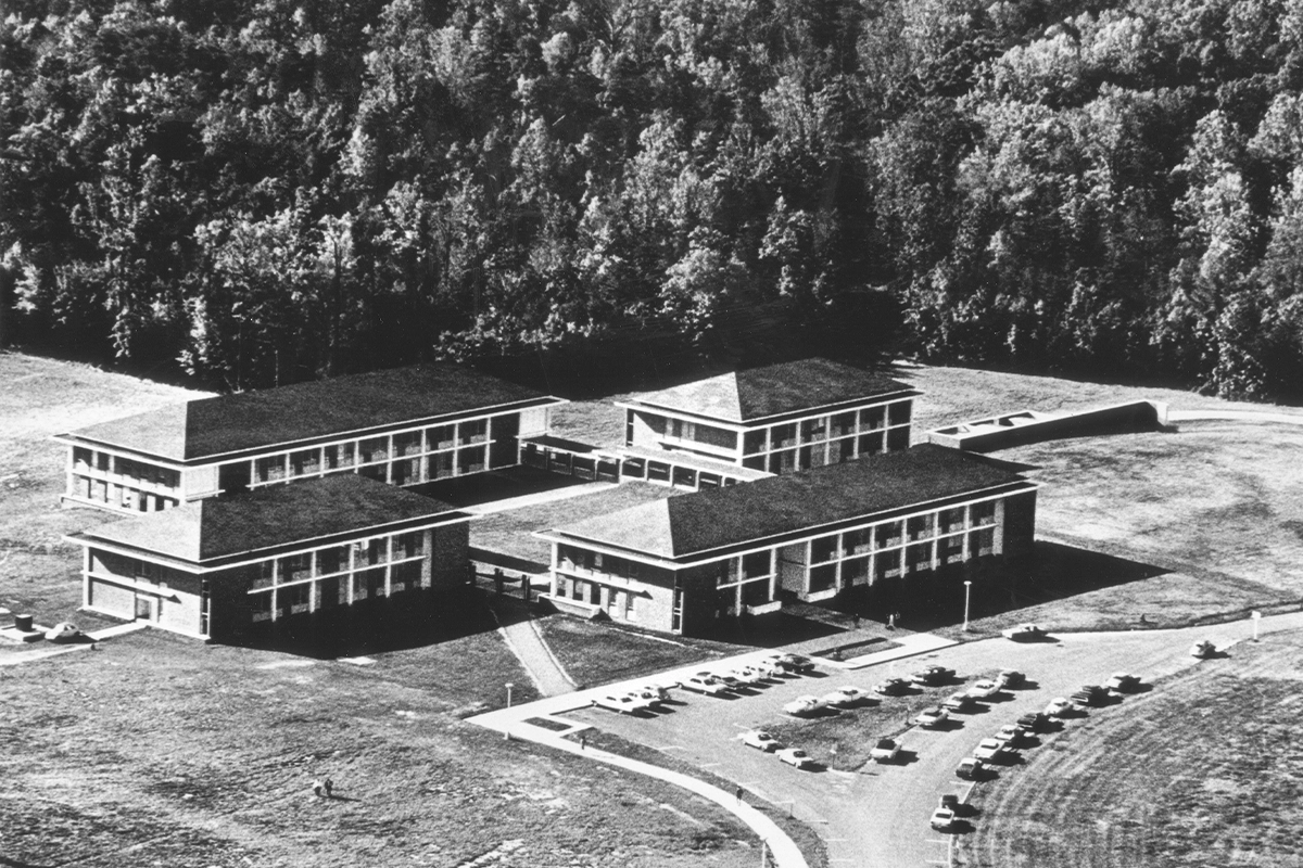 G.M.U.'s original four buildings