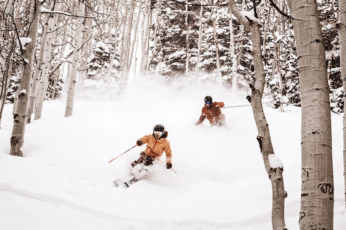 skiiers at deer valley