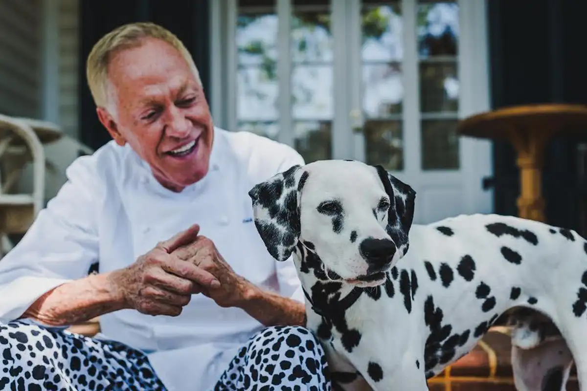 Patrick O'Connell and his dalmatian, Luray