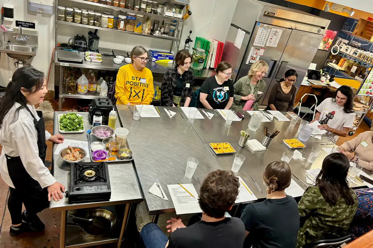Cooking class at 100 Bowls of Soup