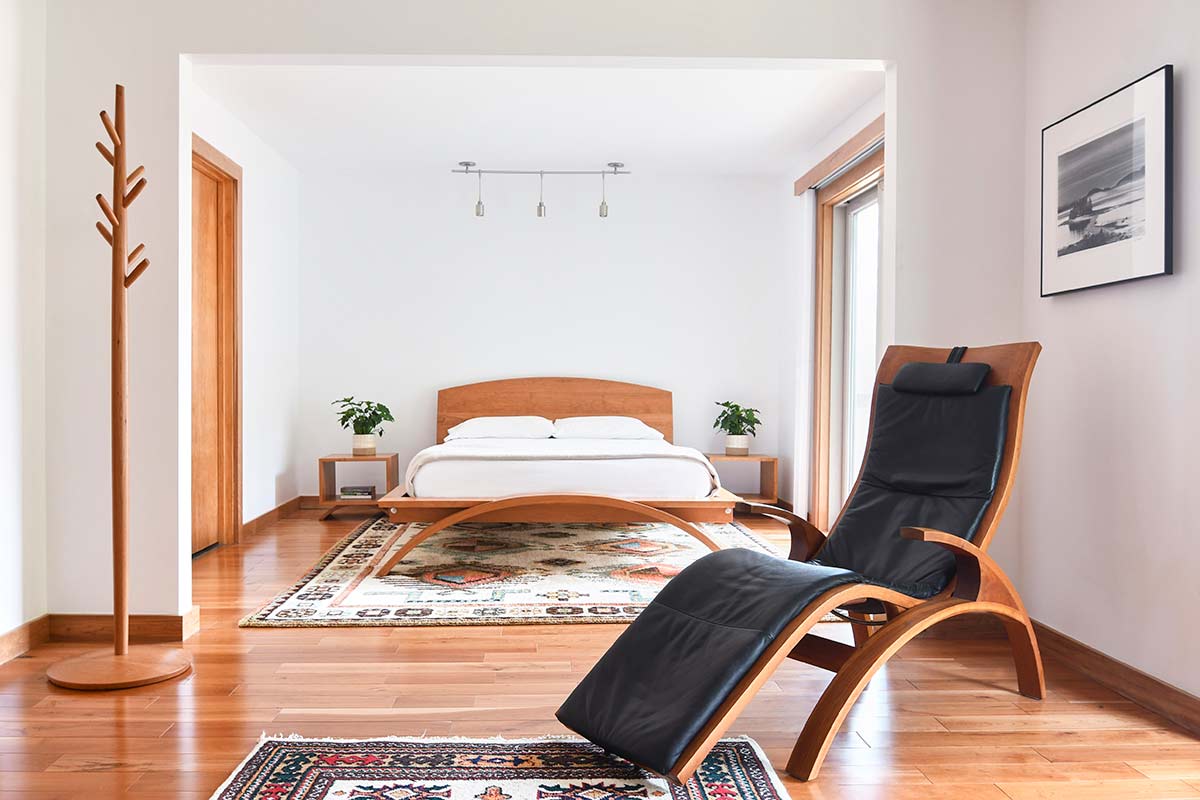 bedroom with lounge chair