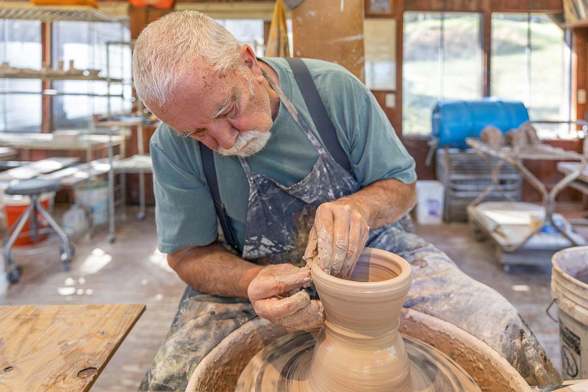 norton using pottery wheel