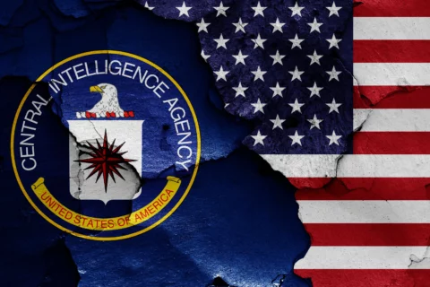 CIA seal with USA flag