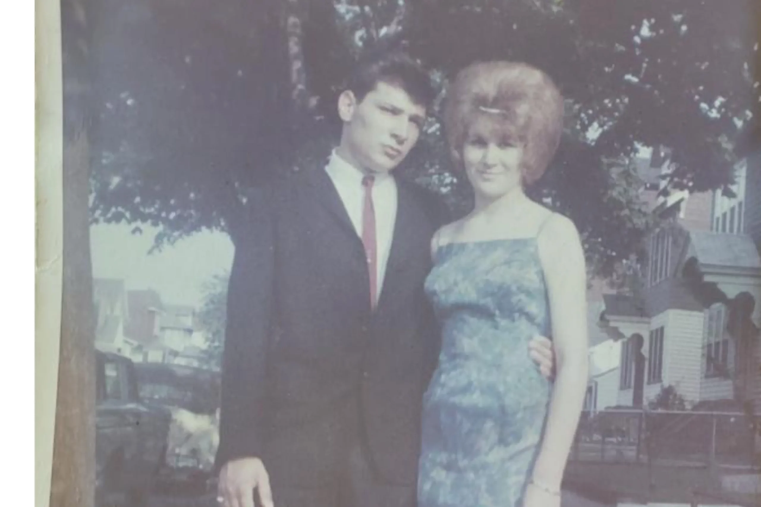 Ed and Helen Okuna before a high school date