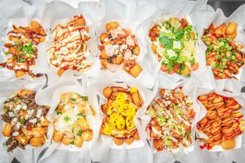 Haute Dogs Tots