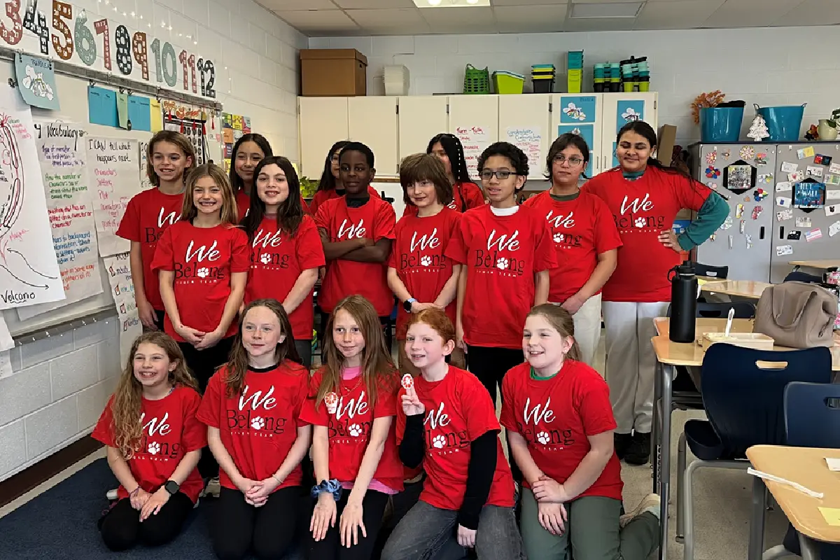 Tiger Team Members at Annandale's Mason Crest Elementary School