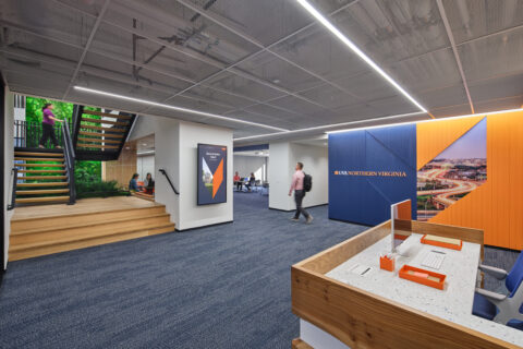 Interior room at UVA's Fairfax campus