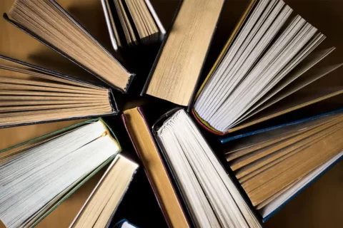 tops of books