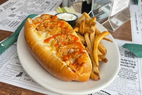 Jimmy's old town tavern buffalo chicken philly cheesesteak