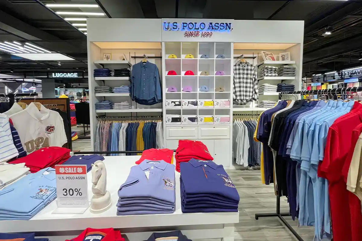 u.s. polo assn. clothing racks