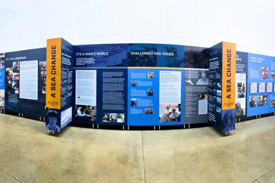 A Sea Change: Women on Combatant Ships exhibit at the Military Women’s Memorial