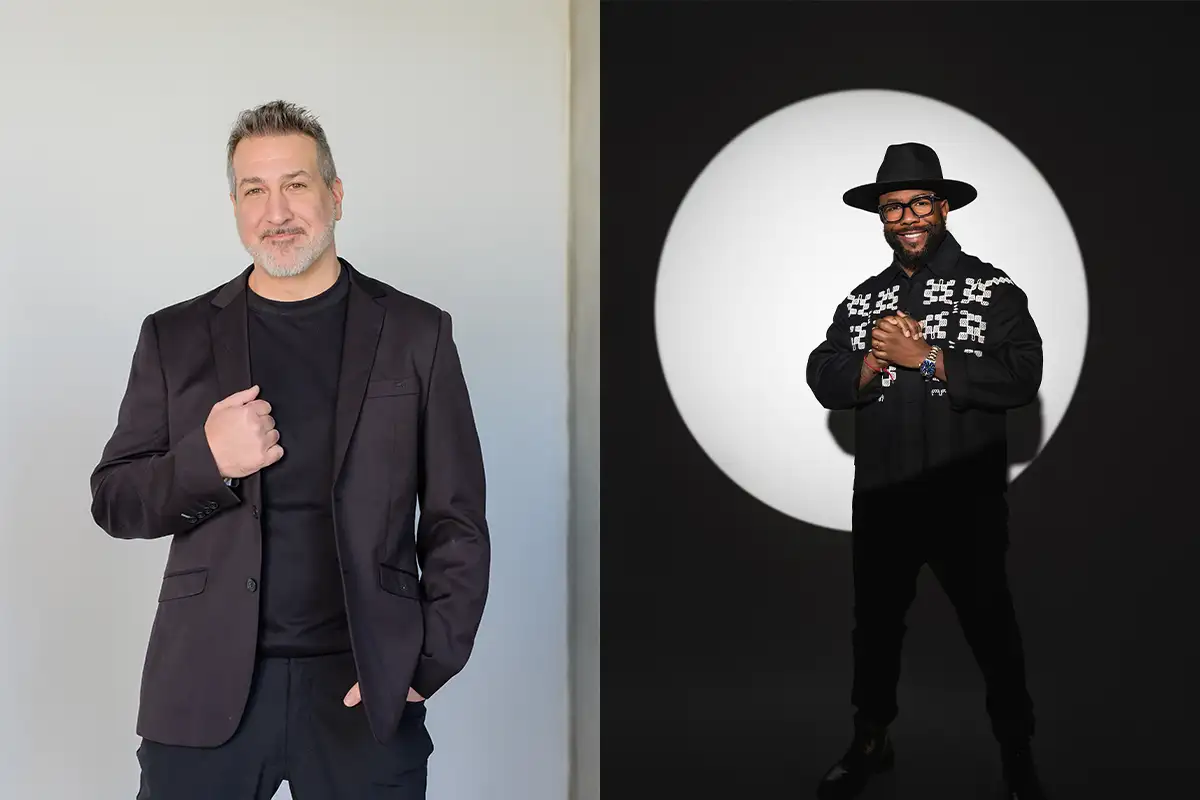 Joey Fatone and Wanya Morris