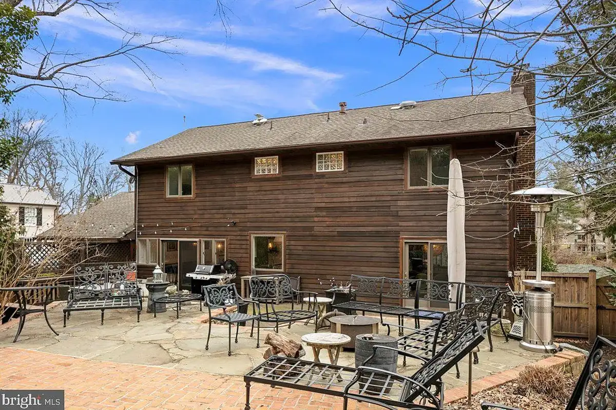 Back yard with deck and patio