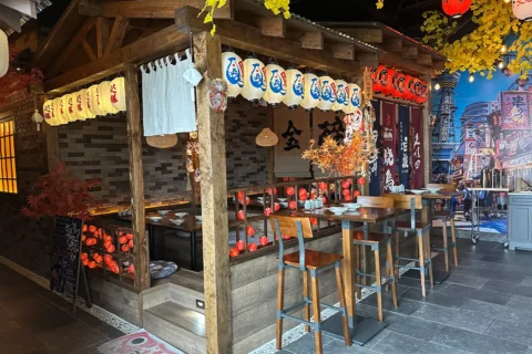 interior photo of the bar at Izakaya Nana