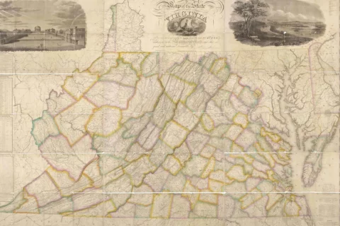 1826 map of Virginia