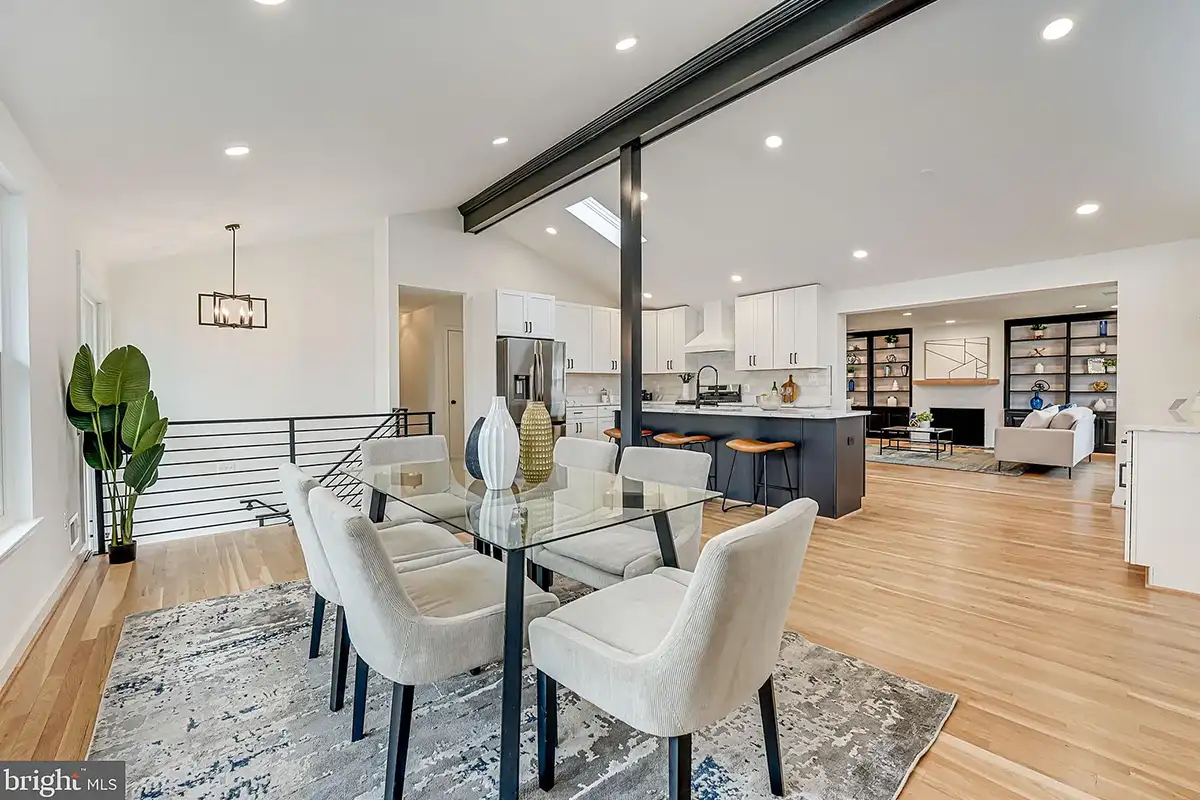 Open-concept living space