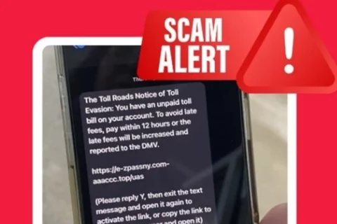 VDOT has issued a text scam alert about unpaid tolls
