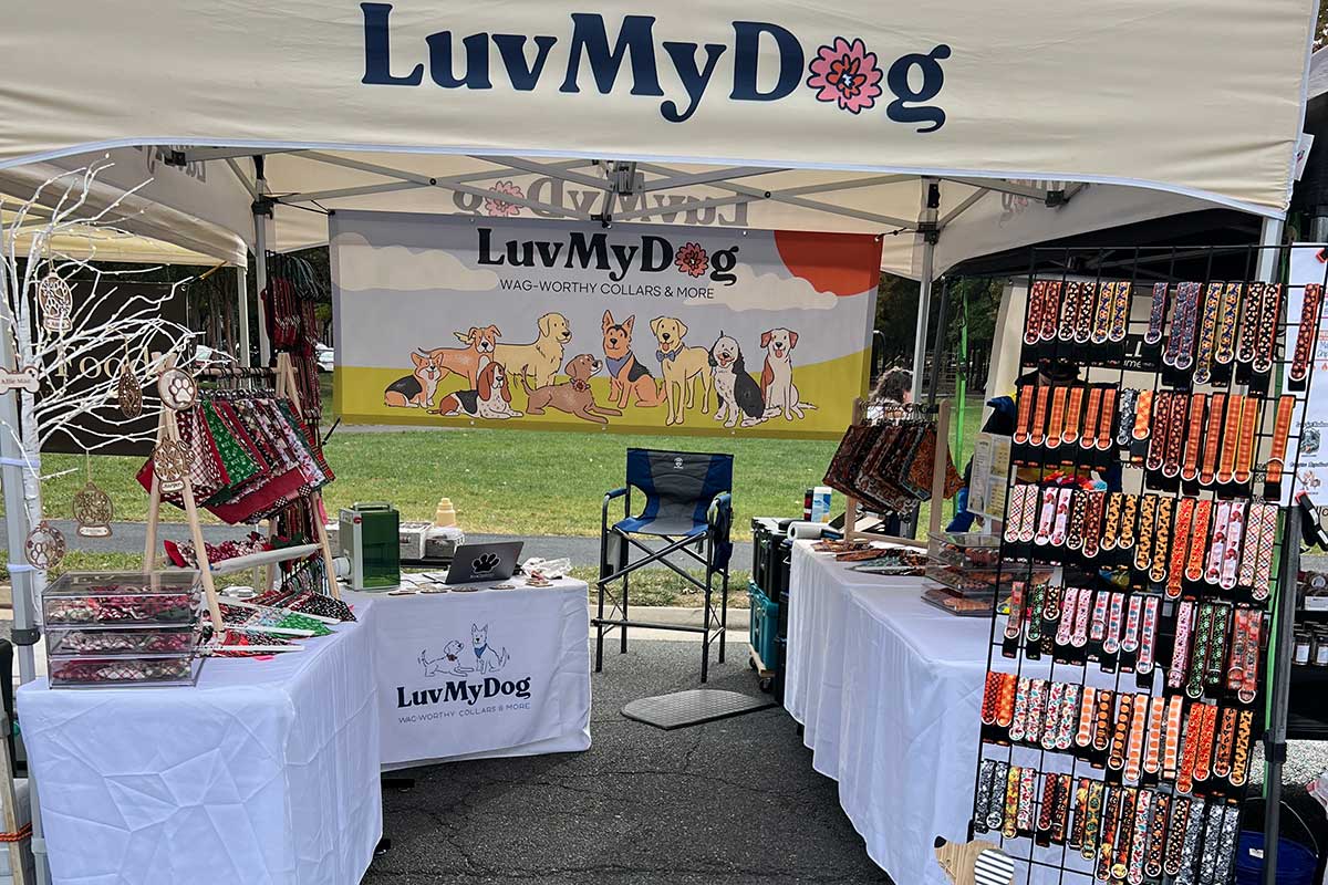 LuvMyDog market booth