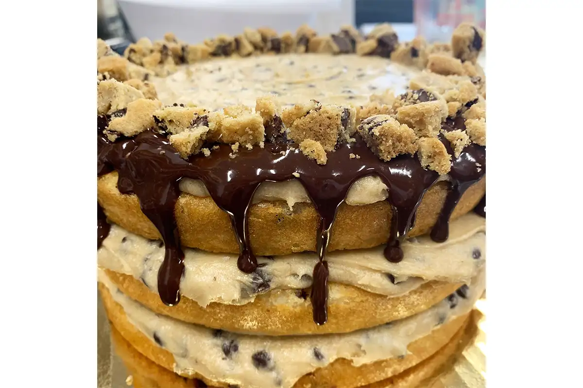 Cookie dough cake at Bakeshop