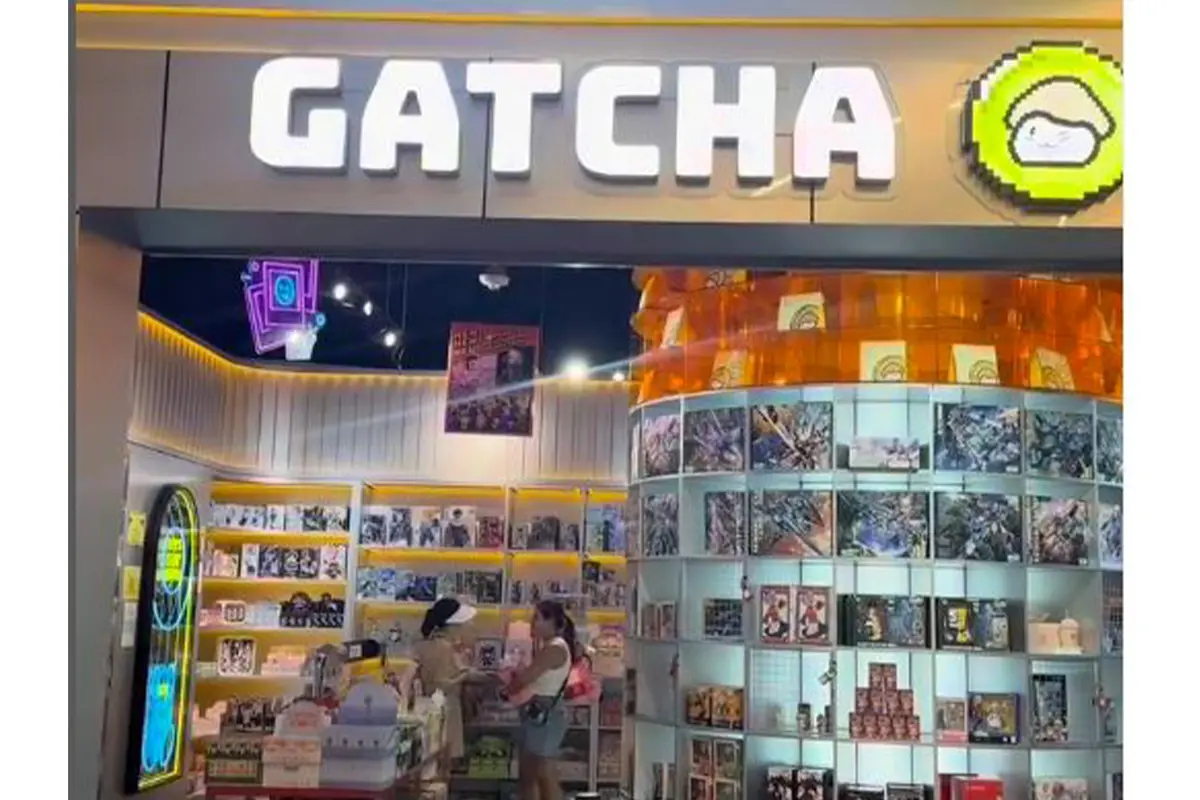 Exterior shot of a Gotcha store in a mall
