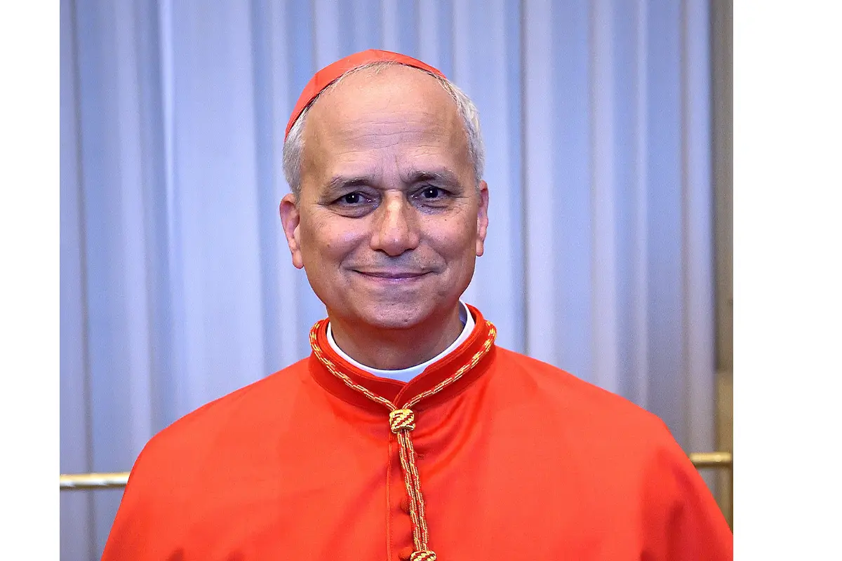 Newly appointed Cardinal Robert Francis Prevost poses for a portrait during the courtesy visits, following a consistory, on September 30, 2023 in Vatican City, Vatican. His is now Newly appointed Cardinal Robert Francis Prevost. He is now Pop Leo XIV