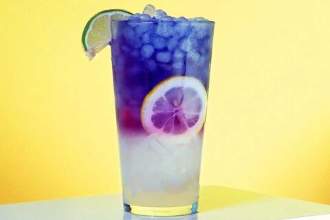 blue and purple tea
