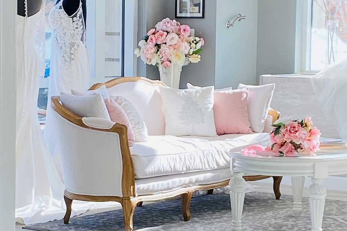 interior of Brooke's Bridal & Ball