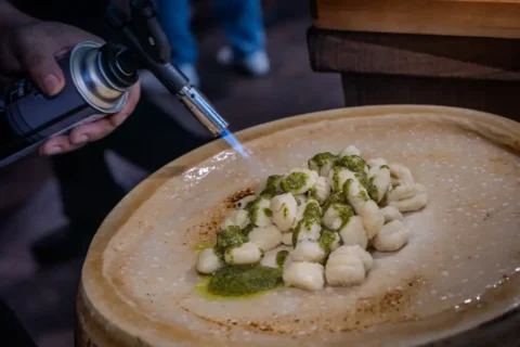 gnocchi with pesto at capital one arena