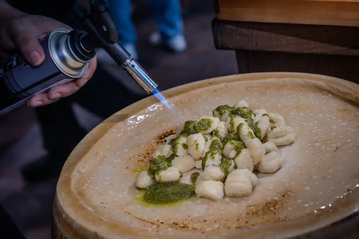 gnocchi with pesto at capital one arena