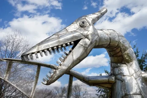 pterodactyl at museum of shenandoah scraposaurs exhibit