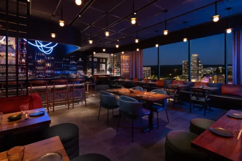 the naisho room dining area and bar