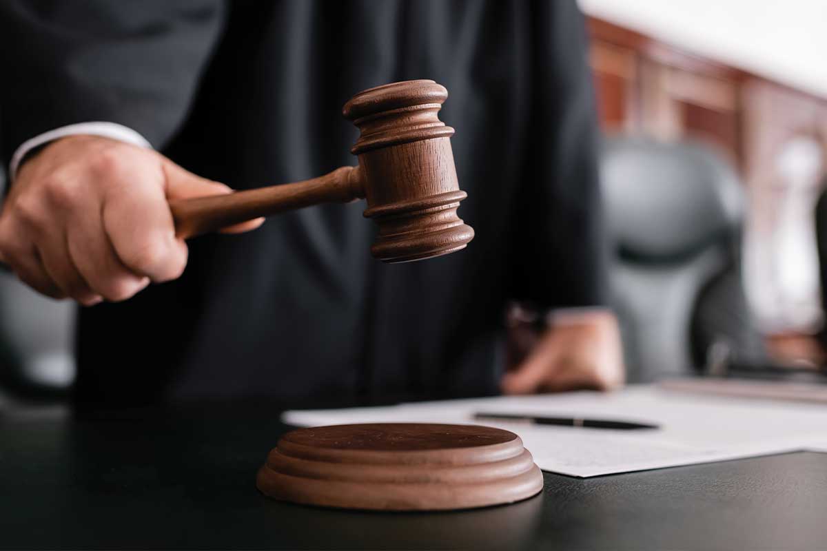 judge with gavel