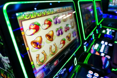 a slot machine in a casino