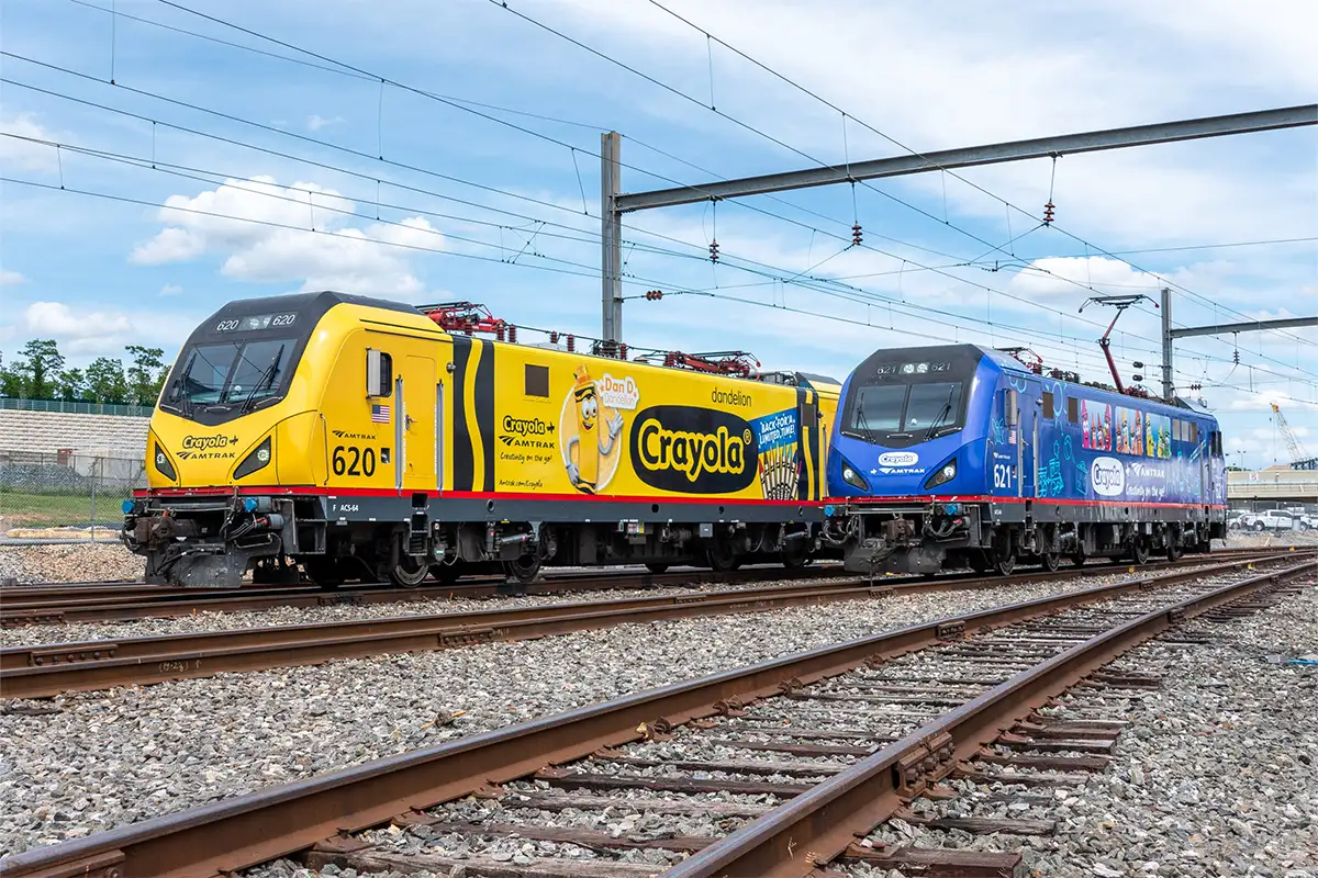 Amtrak Crayola Train