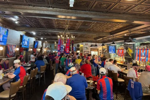 soccer watch party at Irelands Four Courts