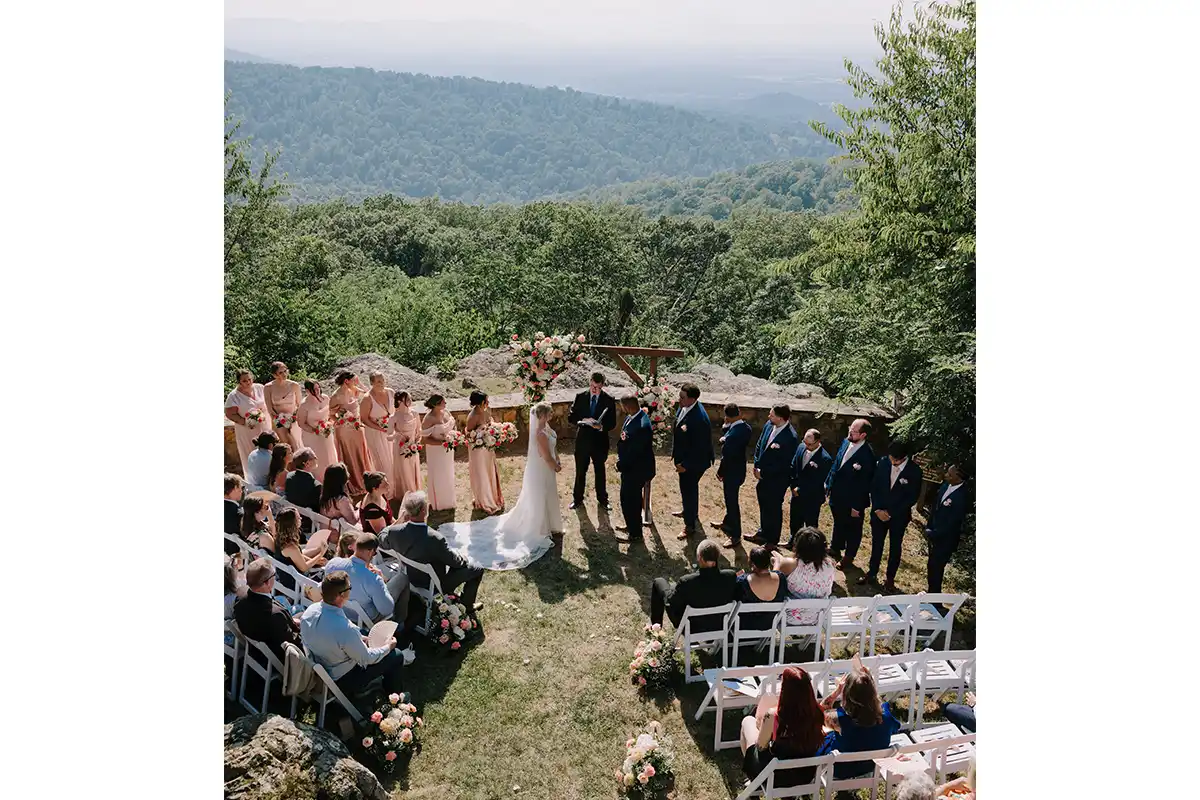 wedding at blue mountain lodge