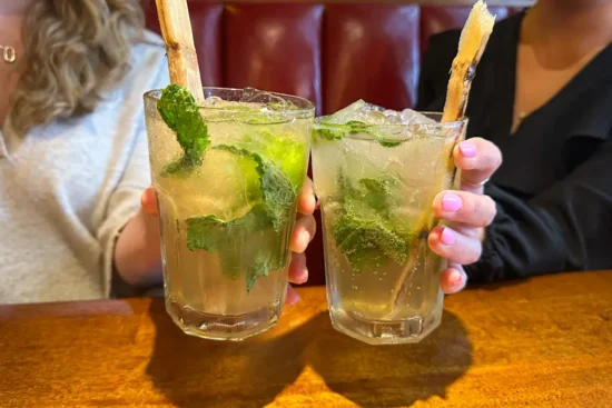 two mojitos at Jackson's in Reston