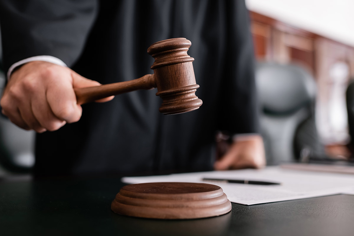 judge with gavel