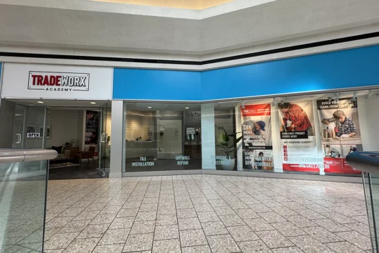 The exterior of TradeWorx in Fair Oaks Mall
