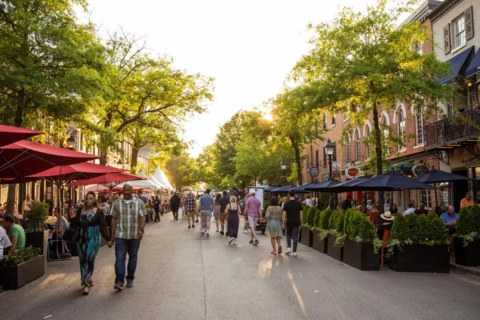 People walking on King's street