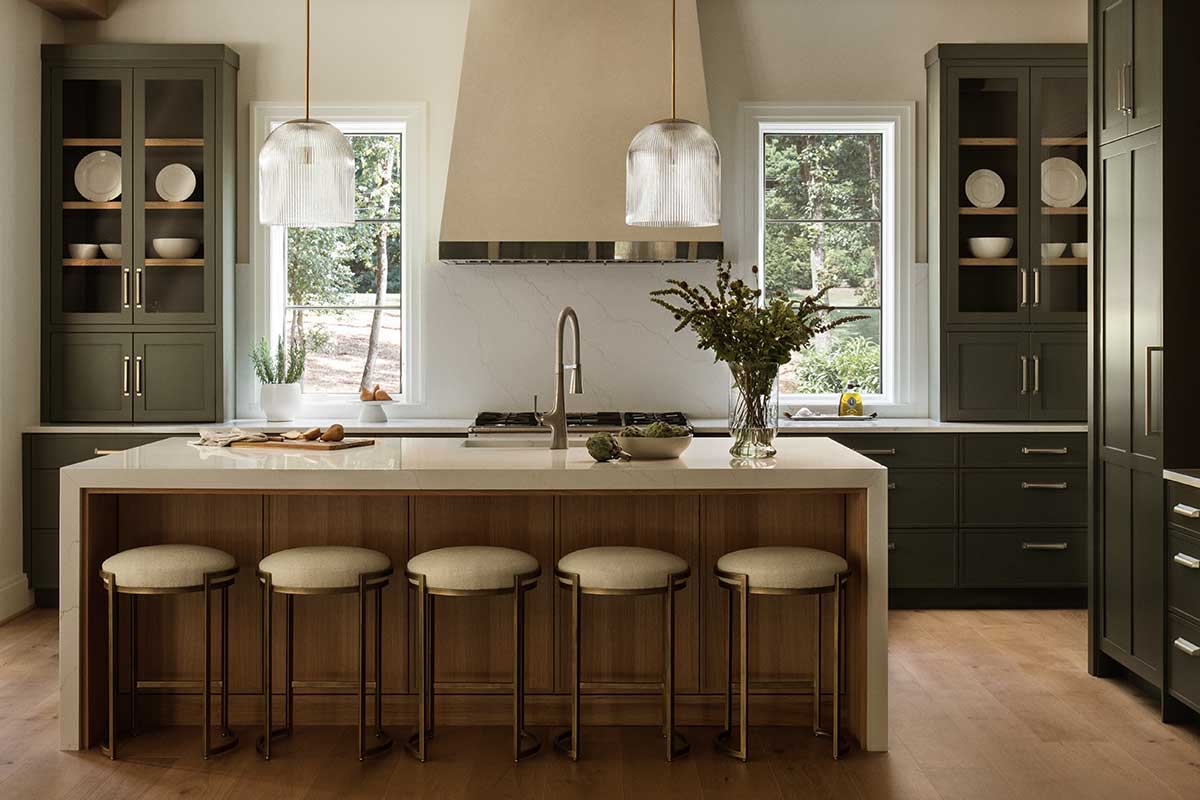 kitchen with island