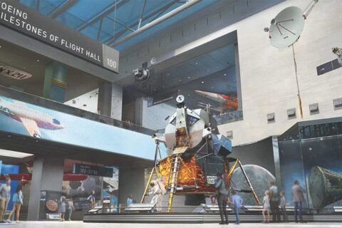 boeing milestones of flight exhibit at air and space museum with