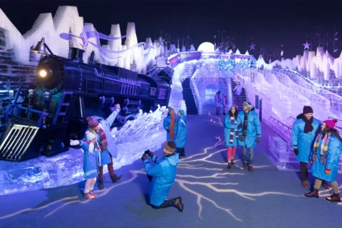 Polar Express at National Harbor Gaylord resort. train