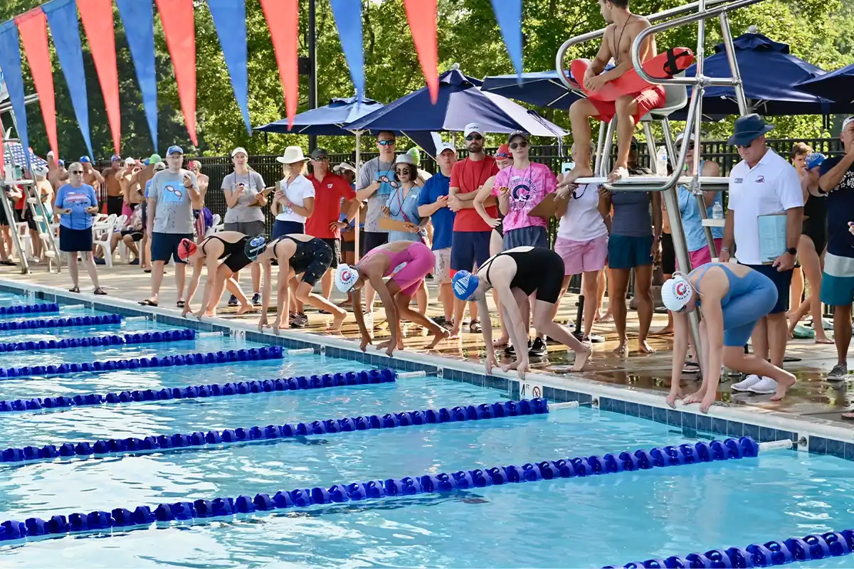 cascades rapids swimming race