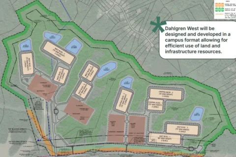 Dahlgren West data center campus map