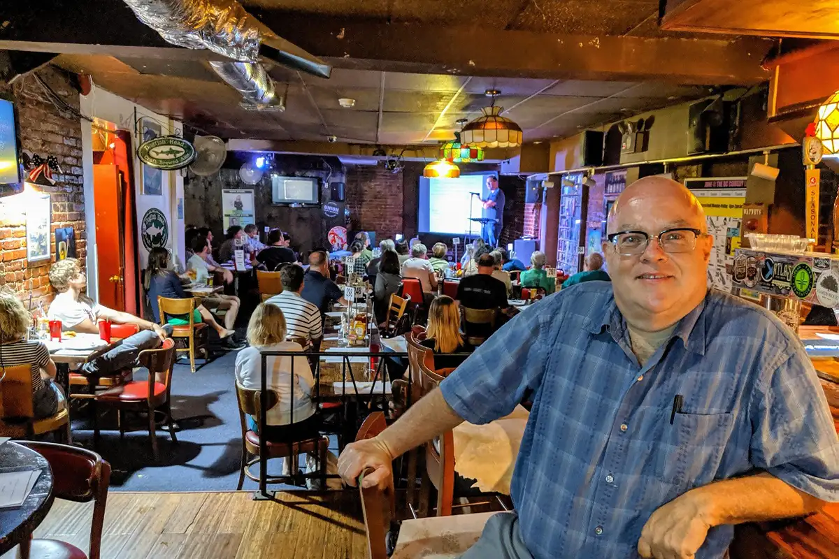 Profs and Pints founder Peter Schmidt